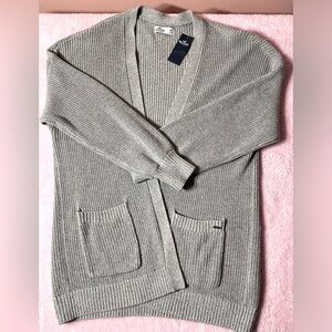 Gray Cardigan Sweater